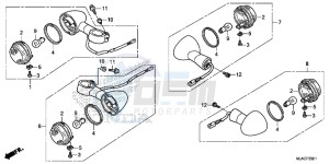 VT750SE Shadow E drawing WINKER (VT750C2S/ S)