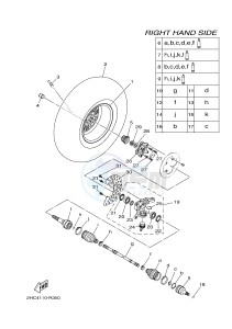 YXZ1000E YXZ10YPXG YXZ1000R EPS (2HC6) drawing FRONT WHEEL 2