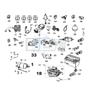 SAT 500 SC drawing ELECTRIC PART