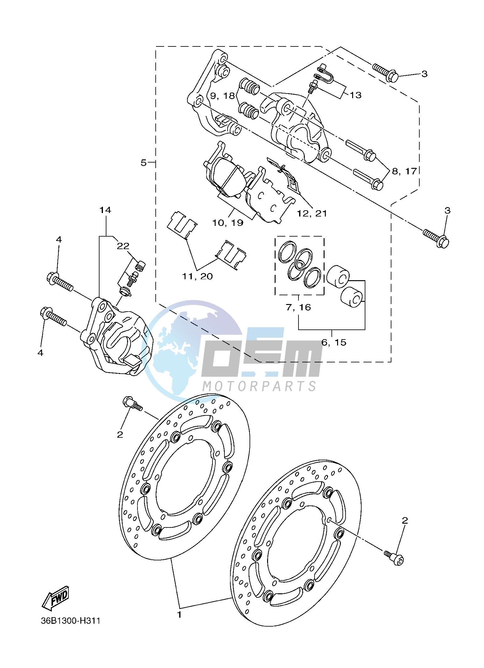 FRONT BRAKE CALIPER