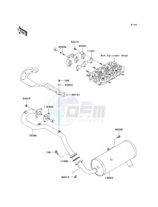 KAF 950 E [MULE 3010 TRANS4X4 DIESEL] (E8F) E8F drawing MUFFLER-- S- -