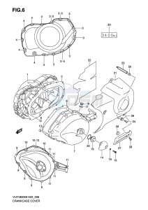 VLR1800 (E2) drawing CRANKCASE COVER