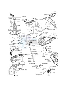 JET_SKI_ULTRA_LX JT1500KDF EU drawing Hull Front Fittings