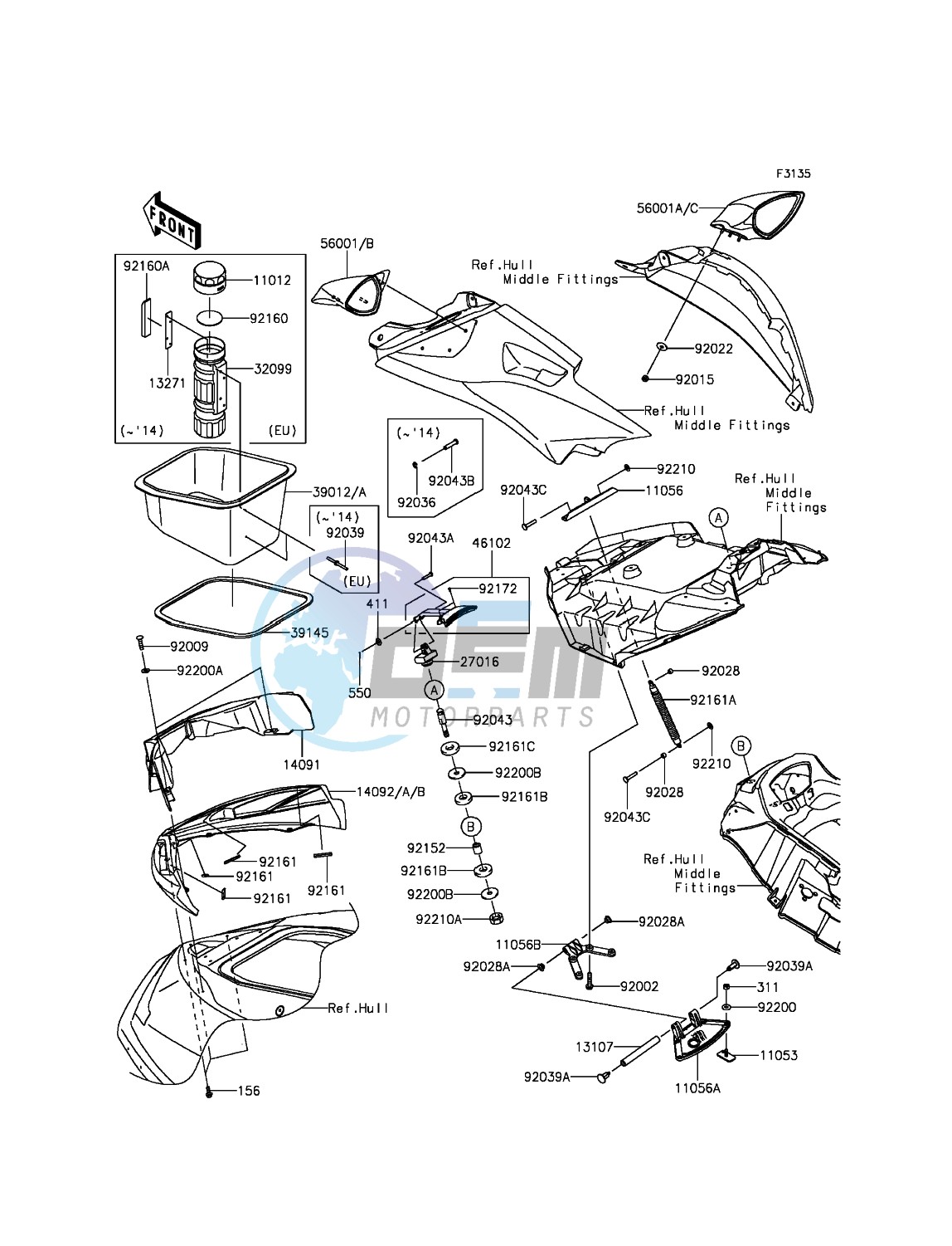 Hull Front Fittings