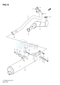 LT-F250 (E33) drawing MUFFLER