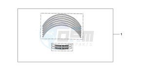 CBR1000RAA UK - (E / ABS MKH) drawing KIT WHEEL STICKER