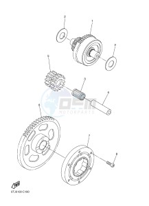 WR450F (1DXA) drawing STARTER CLUTCH