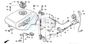 NTV650 drawing FUEL TANK