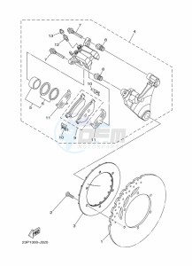 XT1200ZE XT1200ZE SUPER TENERE ABS (BP97) drawing REAR BRAKE CALIPER