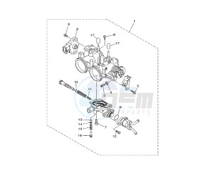 XP T-MAX 500 drawing THROTTLE BODY