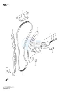 LT-Z400 (E33) drawing CAM CHAIN