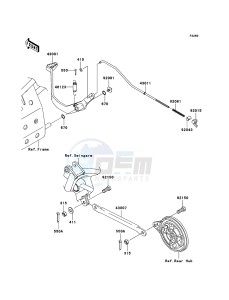 KLX110 KLX110A6F EU drawing Brake Pedal