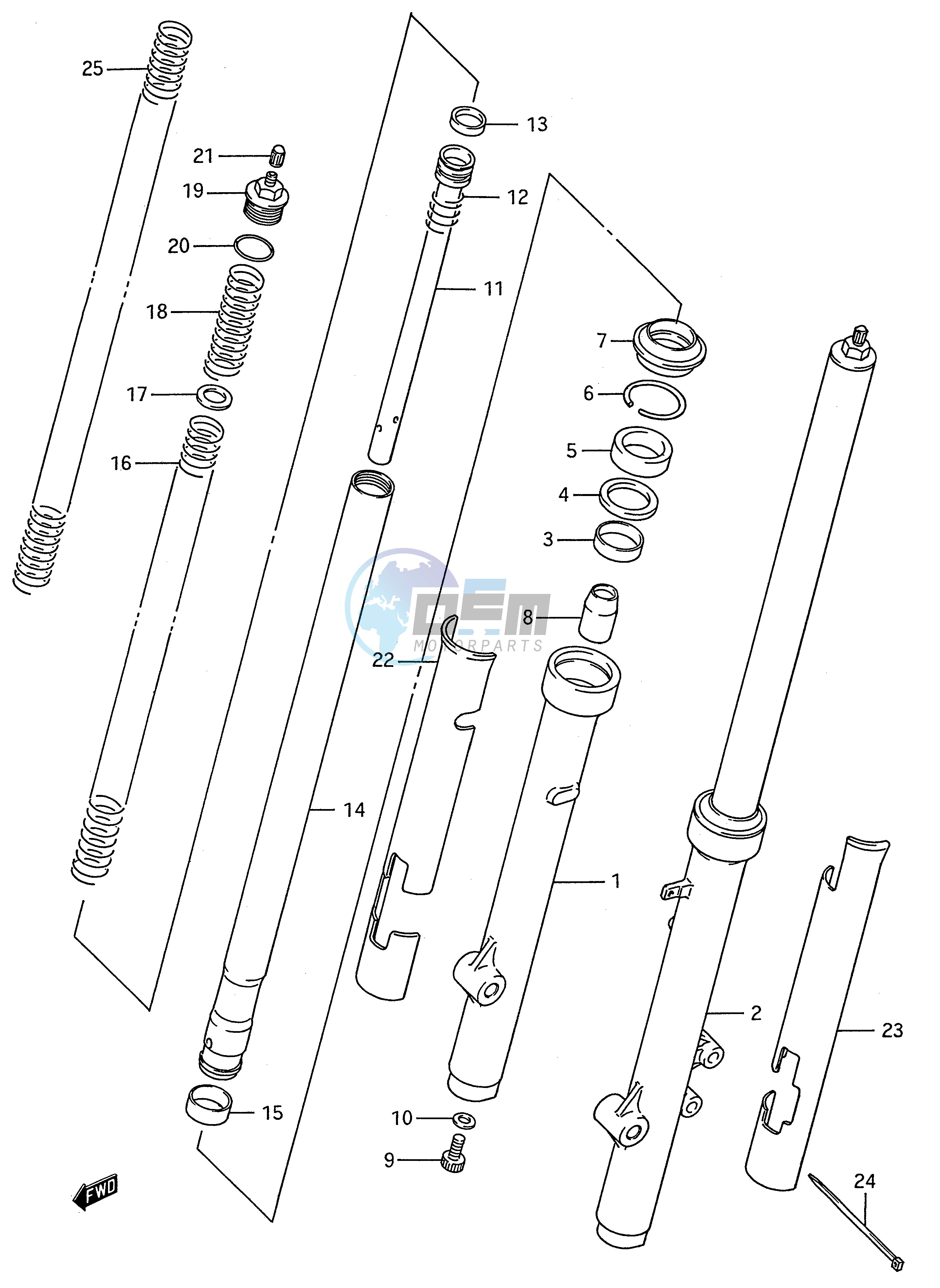 FRONT FORK (MODEL K)