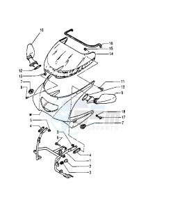 TZR RR 125 drawing COWLING