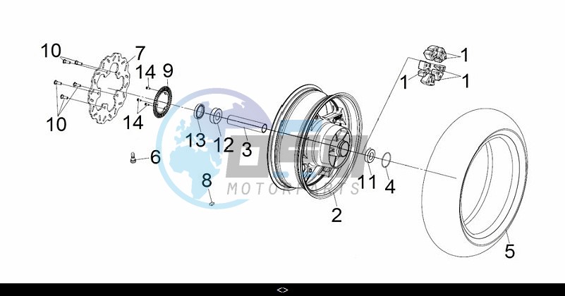 RR. WHEEL ASSY