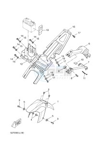 YZF-R125 R125 (5D7F 5D7F 5D7F) drawing FENDER