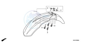 CRF150RBC drawing FRONT FENDER