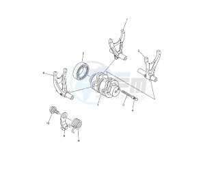 WR F 250 drawing SHIFT CAM AND FORK