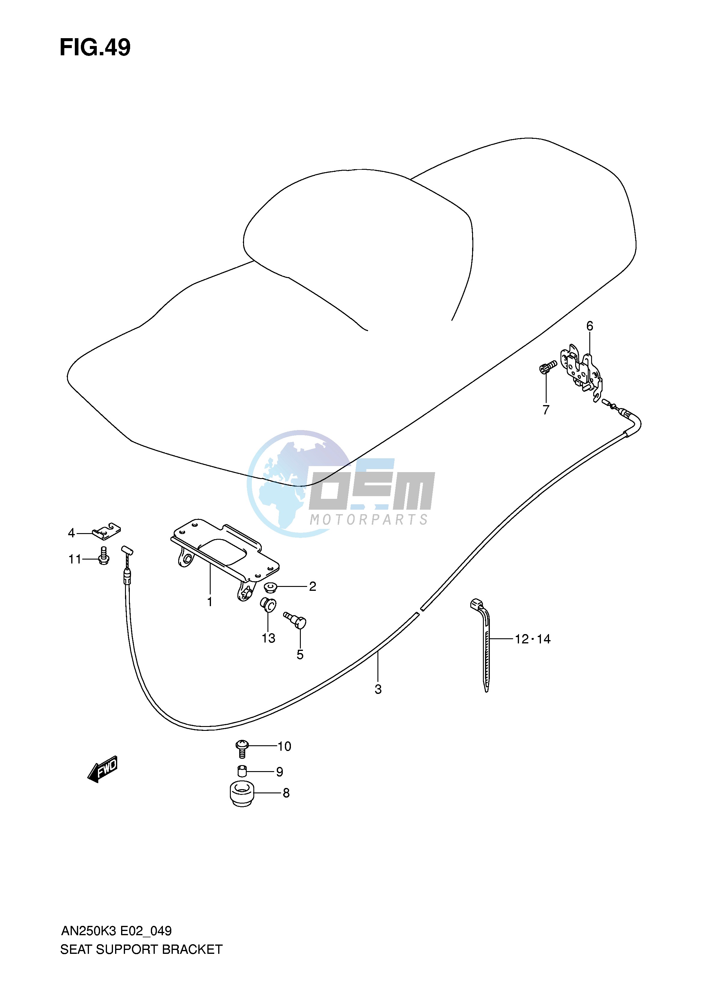 SEAT SUPPORT BRACKET