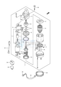 DF 250 drawing Starting Motor