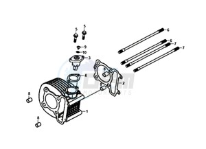 FNX 125 (GC12G1-EU) (L9) drawing CYLINDER / CYLINDER HEAD GASKET / BASE GASKET