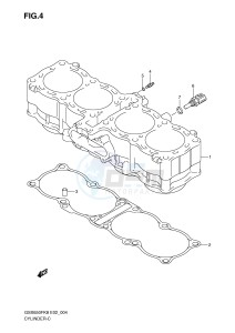 GSX650F (E2) Katana drawing CYLINDER