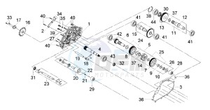 QUADLANDER 250 drawing CRANKCASE - DRIVE SHAFT