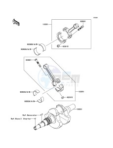 KVF750 4x4 KVF750-A1 EU GB drawing Crankshaft