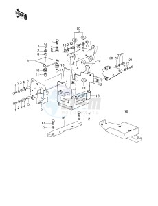 KZ 1000 D [Z1R] (D3) [Z1R] drawing BATTERY CASE_ELECTRO BRACKET -- 80 D3- -