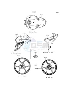 Z800 ZR800AEF FR GB XX (EU ME A(FRICA) drawing Decals(Green)