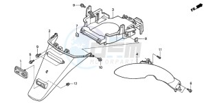 SES150 125 drawing REAR FENDER