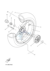 NS50N NITRO NAKED (1PL7 1PL7) drawing REAR WHEEL