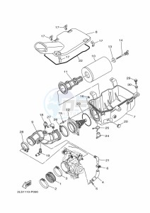 YFM700R (BCX8) drawing INTAKE