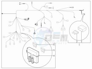 SR Motard 125 4t e3 drawing Main cable harness