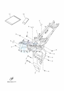 MT-125 MTN125-A (B6G1) drawing FRAME