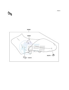 VERSYS_ABS KLE650DEF XX (EU ME A(FRICA) drawing Seat