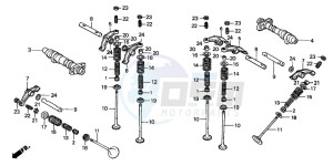 VT600CD drawing CAMSHAFT/VALVE