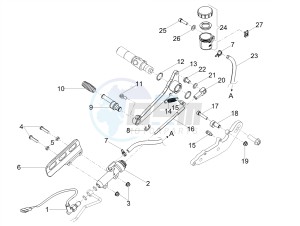 V7 III Racer 750 e4 (EMEA) drawing Rear master cylinder