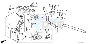 VTR2509 Europe Direct - (ED / LL) drawing HANDLE PIPE/TOP BRIDGE