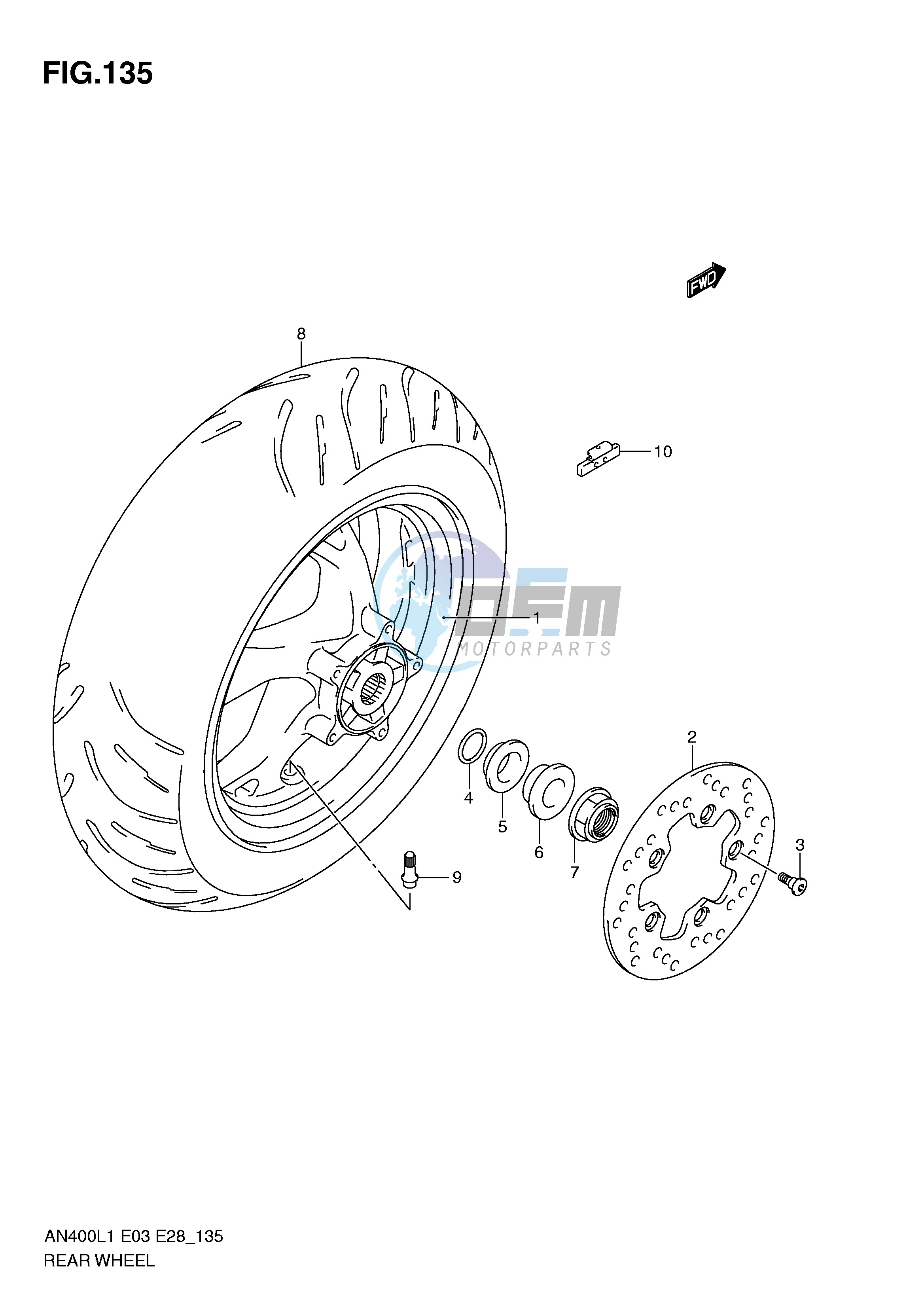 REAR WHEEL (AN400L1 E3)