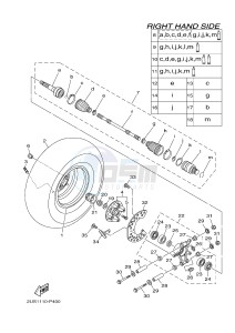 YXC700E VIKING VI EPS (2US9) drawing REAR WHEEL 2