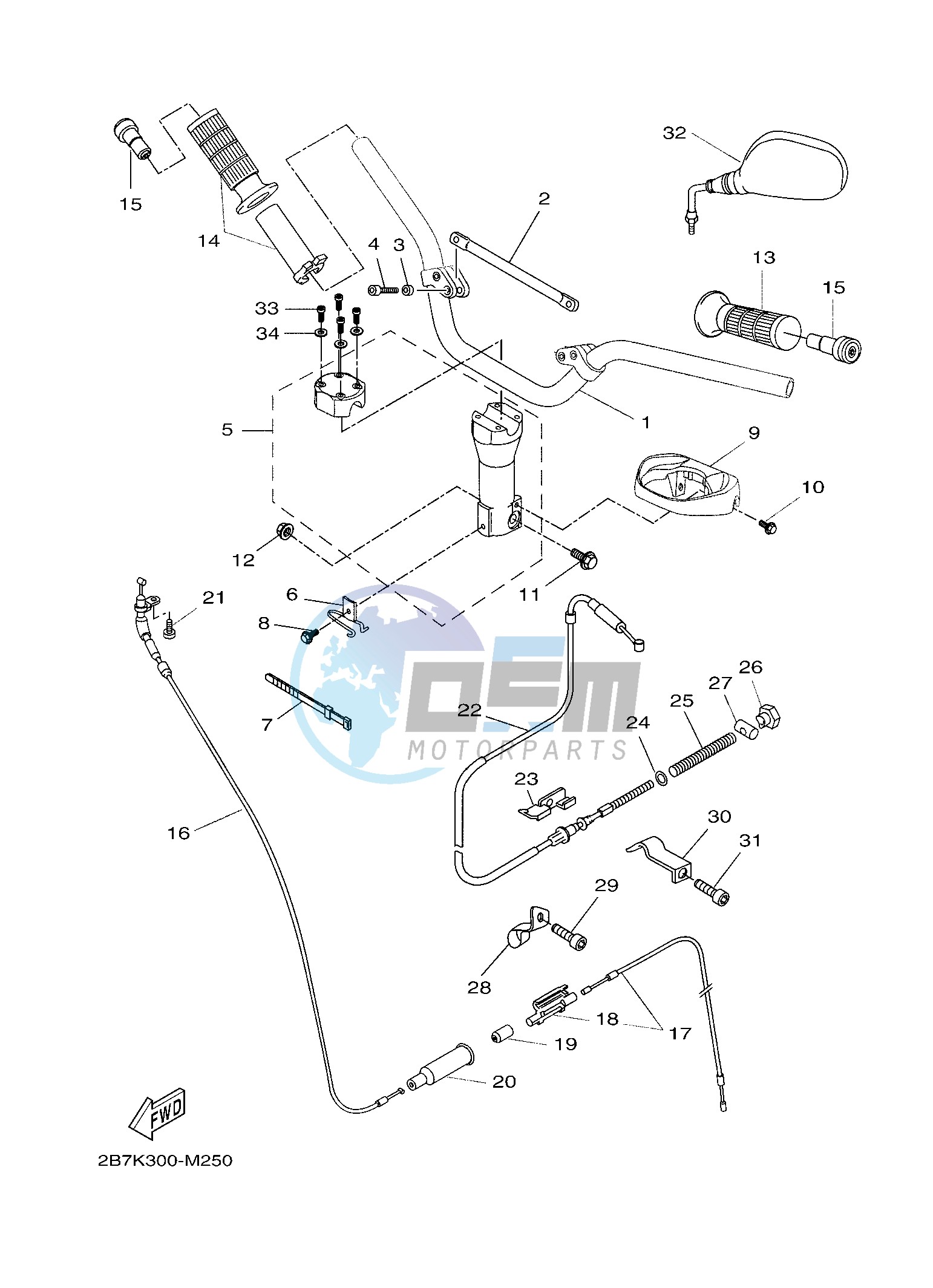 STEERING HANDLE & CABLE