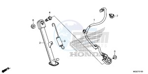 CB500FAE CB500F ABS UK - (E) drawing STAND