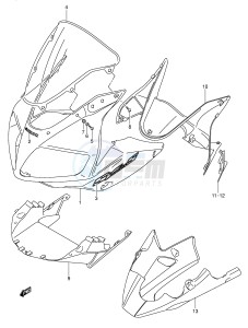 SV1000 (E2) drawing COWLING BODY (SV1000S S1 S2 K3 K4)