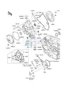 KRF 750 G [TERYX 750 FI 4X4] (G9F) G9F drawing ENGINE COVER-- S- -