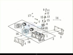 MAXSYM TL 508 (TL50W2-EU) (M2) drawing CYLINDER SET / MAXSYM TL 508 (TL50W2-EU) (M2)