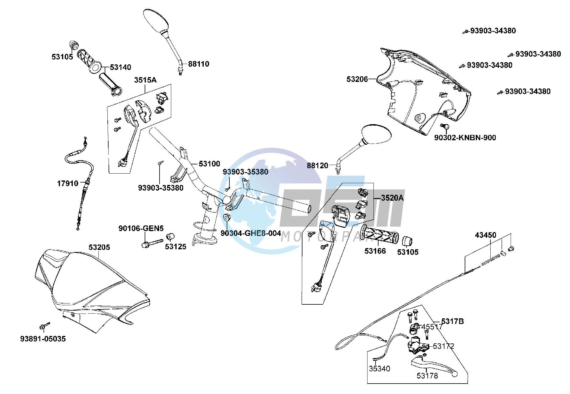 Handle Steering - Handle Cover