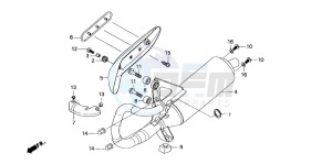 SGX50S drawing EXHAUST MUFFLER