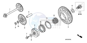 CB1000RA France - (F / CMF) drawing STARTING CLUTCH