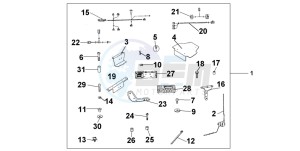 FJS600 SILVER WING drawing RADIO KIT